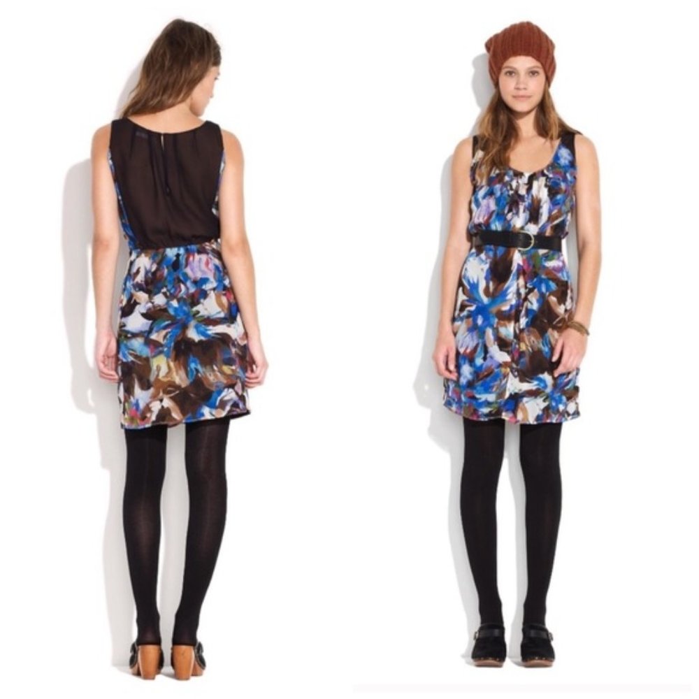 MADEWELL Tank Dress Gala Snowblossom Silk Print 4